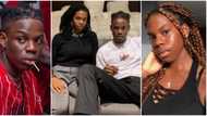 Nigerians react as singer Rema poses with lookalike female fan (photos)