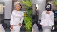 Court wedding fashion: Mercy Chinwo glowed in stunning midi dress for her union