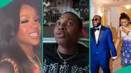 Davido: Enzo's reaction after shaking Chioma's hands at OBO's 5IVE concert goes viral, many react