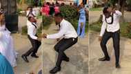 "His ex-girlfriend came to the wedding": Nigerian groom leaves bride in awe as he dances crazily in front of guests