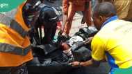 Dispatch rider dies as two trucks collide in Lagos