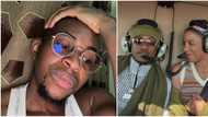 "Shey Oyinbo women better pass Nigerian women?" Netizens deliberate over singer Dotman & wife’s IG live clash