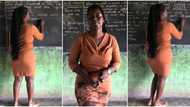 "I like this madam": Female teacher with perfect shape writes on blackboard, TikTok video goes viral