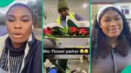 "From shoe maker to flower packer": Nigerian lady shares how UK humbled her, video goes viral