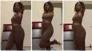 "I love you": Tall and beautiful lady with no hands displays her cute shape, video goes viral