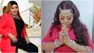 Regina Daniels' mum Rita dons Indian-inspired outfit to mark birthday online, fans celebrate her