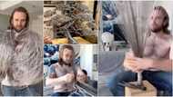 Talented man makes beautiful tree sculpture from 600 strands of stainless steel wires in stunning video