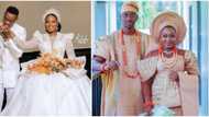 Grow old with me: Lateef Adedimeji shares official wedding photo with Mo-Bimpe, promises appreciation post