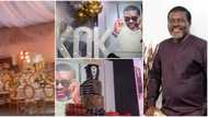 Kanayo O. Kanayo at 60: Nollywood and law themed cake, well decorated hall, yummy menu set for birthday party