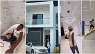 Comedian Ogb sheds tears inside bathtub as he becomes homeowner in Lekki, shares photos, video of new property