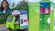 Woman builds mobile toilet for females who need clean public restroom, many are wowed as photos go viral