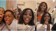 “I’m a boy, not a girl”: Tiwa Savage’s son kicks as Snapchat filter turns him into lady in cute viral clip
