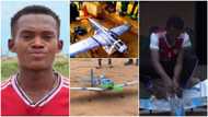 Young Igbo man from Enugu builds 'aeroplane', flies it in viral video as he begs for govt support