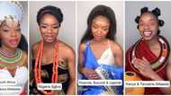 International Women's Day: Viral video of lady slaying in different African traditional outfits