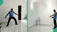 Young man shows off his well-lit empty room, wonders how he would decorate it, his video trends