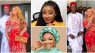 Regina Daniels and husband Ned Nwoko dress like newlyweds to mark his inauguration, Nollywood stars react