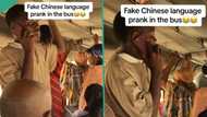 "It sounds so real": Man speaks fake Chinese language inside commercial bus, other passengers watch