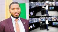 Nigerian man Otto builds big tech classroom that can teach 948 kids without them having to leave their houses (photos)