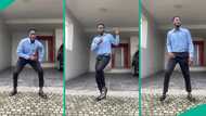 Nigerian man covers face in shame as boss nabs him dancing at work for TikTok content, video trends