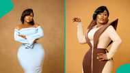 Destiny Etiko preaches self love, displays curves in new photos, fans query her: “Surgery body”