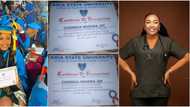 Stunning Nigerian lady bags several awards after emerging best graduating medical student, shares cute photos