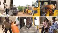 My mama abandon my papa: Man who rides keke to deliver gas despite his leg condition tells his story