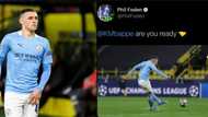 Man City star sacks social media team for sending out tweet challenging Mbappe