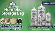 BAGCO ZeroFly® hermetic bag: A reliable shield against insect infestation for homes & farms