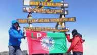 Peter Obi's supporter climbs Mount Kilimanjaro to place Labour Party's flag