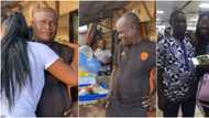 Joy as lady who surprised dad with birthday cake and gifts promised N1 million by anonymous (video, photos)