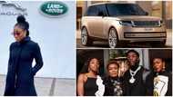 Proud of you: Burna Boy beams with joy as his sister Nissi designs new 2022 Range Rover, video of car wows many