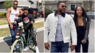 "The reason I work so hard": Bolanle Ninalowo melts hearts with video of kids hugging him before school