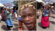 "The woman in pink": Market women leave stalls, dance to Portable's I'm a Baboon in funny video