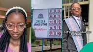 JAMB 2024: Nigerian lady shares signboard showing her brother who scored 358 in UTME