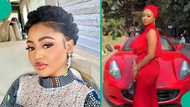 Regina Daniels slams trolls, flaunts car in video: "Don’t comment if u’ve never cried in a Ferrari"