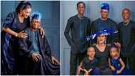 "You accepted my 2 boys as yours": Sunmbo Adeoye marks 10th anniversary with hubby, netizens shade 2Baba