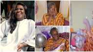 Joke Silva at 60: Actress struggles to hold back tears as birthday surprise team storms her Lagos mansion