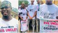 Even with evil uncles, I still graduate: FUTO graduate flies polo with weird inscription as he signs out