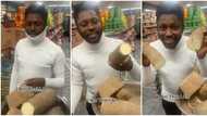 "Nigeria is good": Man living UK shows half tuber of yam he bought N4,000, video goes viral