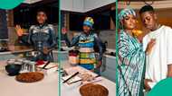 "Robot don first una marry:" Jarvis throws shade as she cooks for fiance Peller in famous AI costume