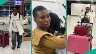 Nigerian mother bursts into tears at airport as daughter relocates to UK, video trends