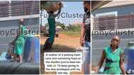 Video shows a single mum of 2 picking trash cans from a dustbin to feed her kids in Delta, many react