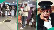 Lady who bumped into Actor Osuofia at restaurant shares observation she made, video trends