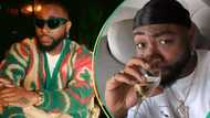 "I'm just drinking it for this picture": Davido confesses he dislikes champagne, poses for aesthetics