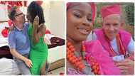 "The man is not old": Nigerian lady weds white lover, proudly flaunts him in viral TikTok video