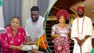 Ruby Orjiakor and husband Moc Madu link up with Chinyere Udoma, the man gets called out online