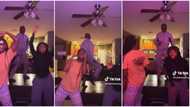 "He's a whole vibe": Dad climbs living room table as he dances with his daughters, mum watches in video