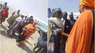 Presidency reacts after photos of Buhari's daughter using presidential jet go viral online