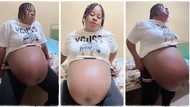 "How many babies?" Pregnant woman with gigantic baby bump causes stir, video goes viral