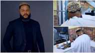 BBNaija: Whitemoney sheds tears as he gives praises to God for surviving first eviction, stirs reactions